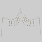 Jas Modular Headpiece System w/Face Chain in Pearl