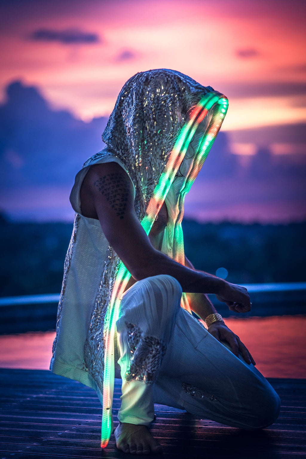 LED Mystic Fusion Sequin Vest