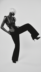 Lister Mesh Beaded Leather Bodice