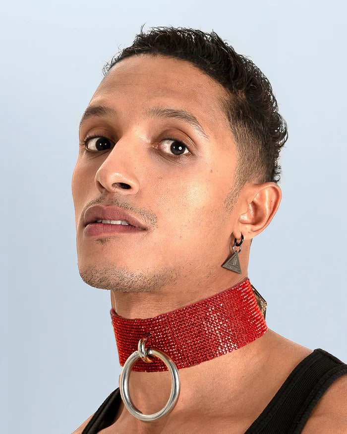 Lorand Lajos - Choker Ring Crystal - Red