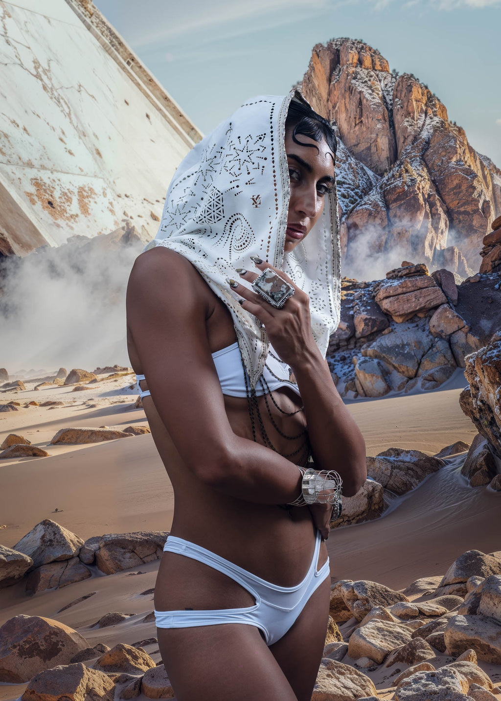 Lunara Laser Cut Chain Hood