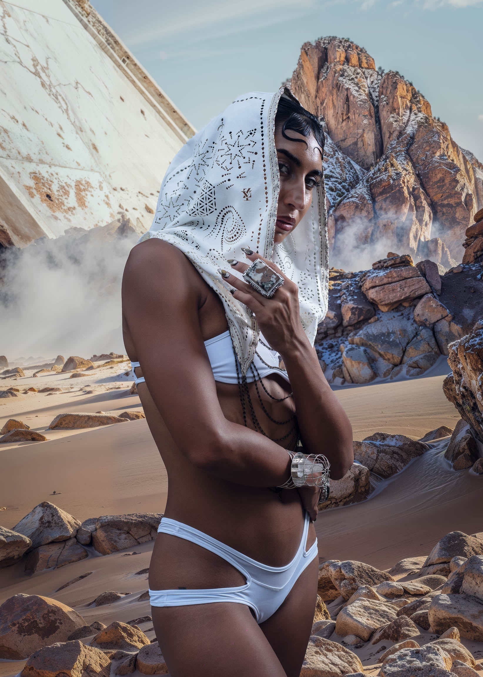 Lunara Laser Cut Chain Hood