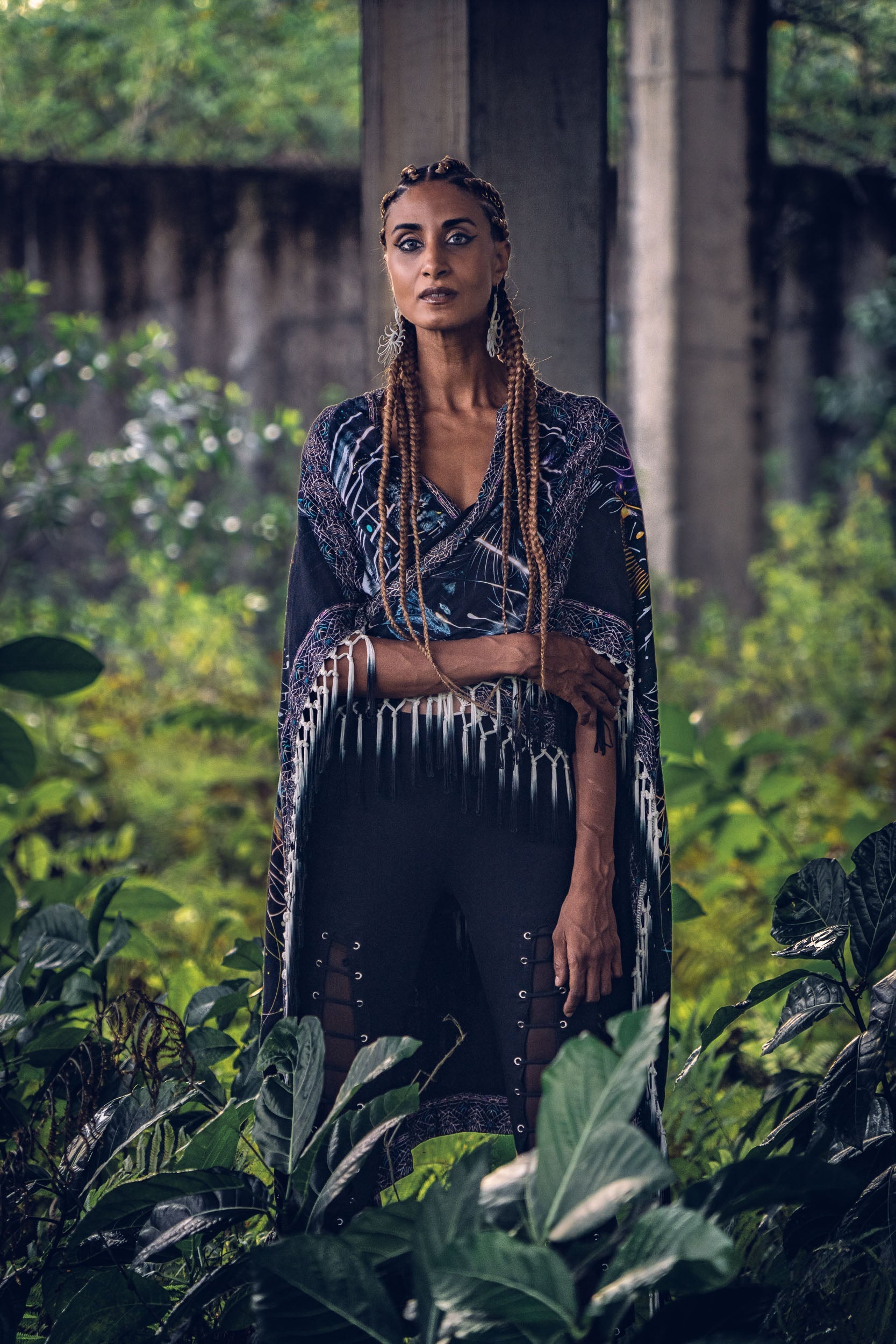 Cosmicat Fringe Poncho