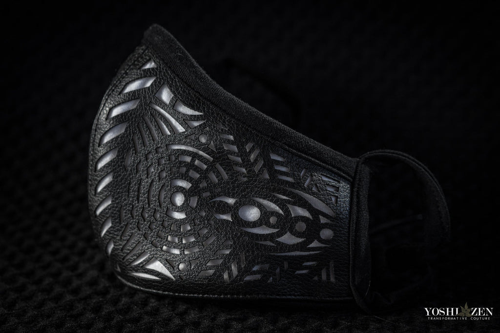 Tribal Warrior Cactus Leather Mask