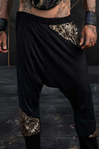 Mystic Fusion Sequin Harem Pants (Black/Gold)