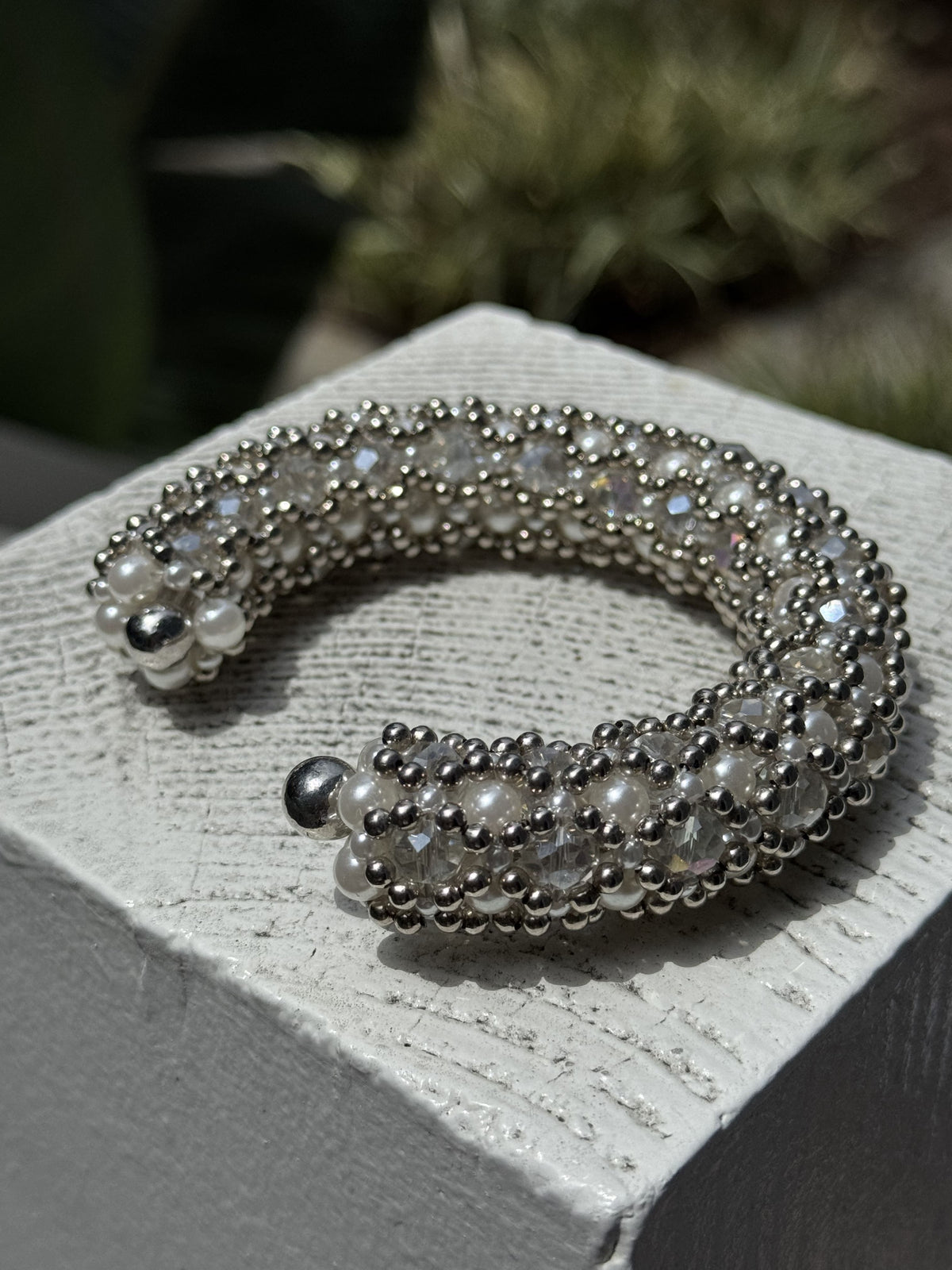 Nyx Cross-Beaded Cuff - 2 Color Variants