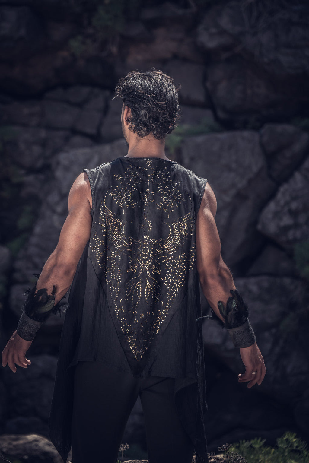 Phoenix Rising Laser Cut Vest