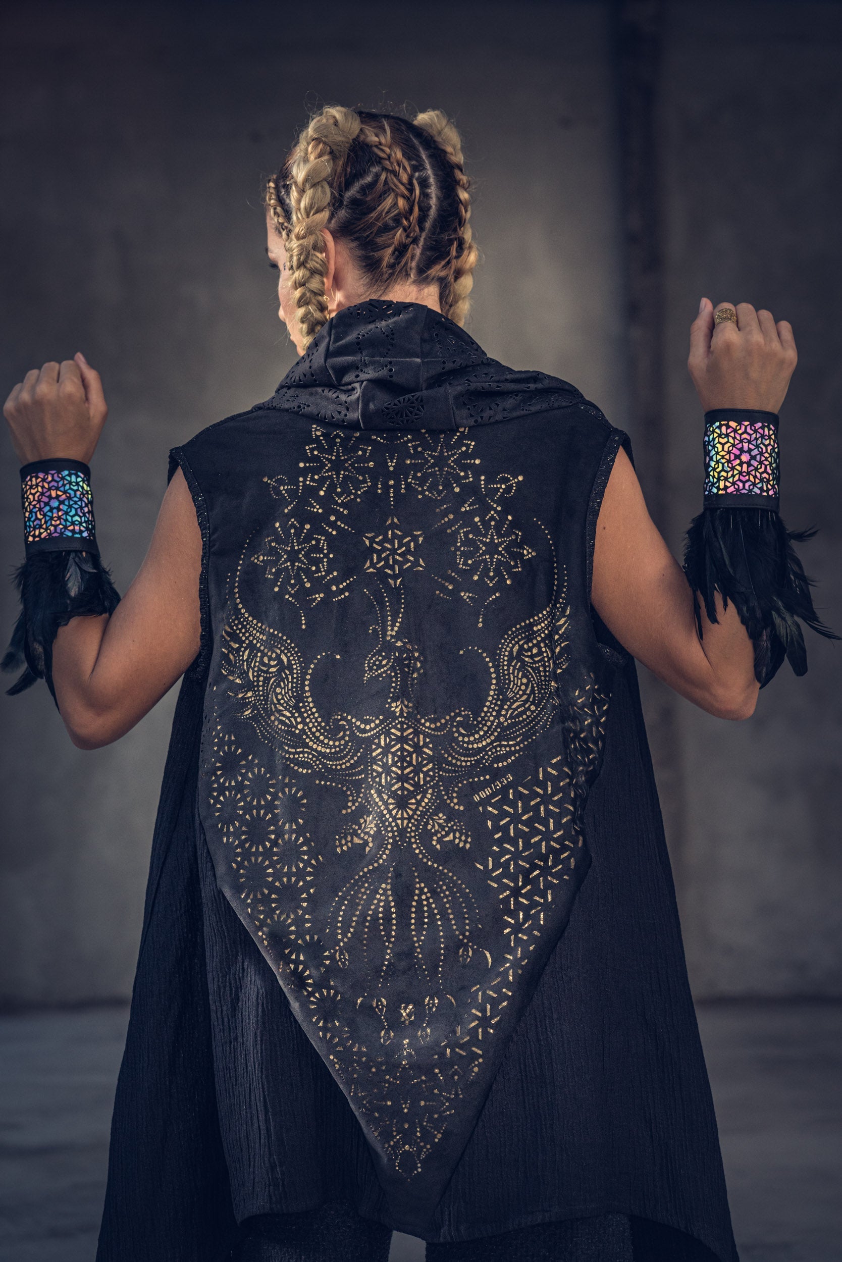 Phoenix Rising Laser Cut Vest