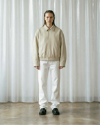 RACING LEATHER JACKET - CREME