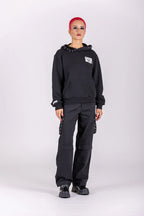 Alice's Lips - Low rise cargo pants - Black