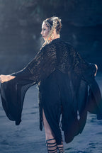 Starseed Wings Skirt (Black/Gold) - Laser Cut Sacred Geometry