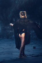 Starseed Wings Skirt (Black/Gold) - Laser Cut Sacred Geometry