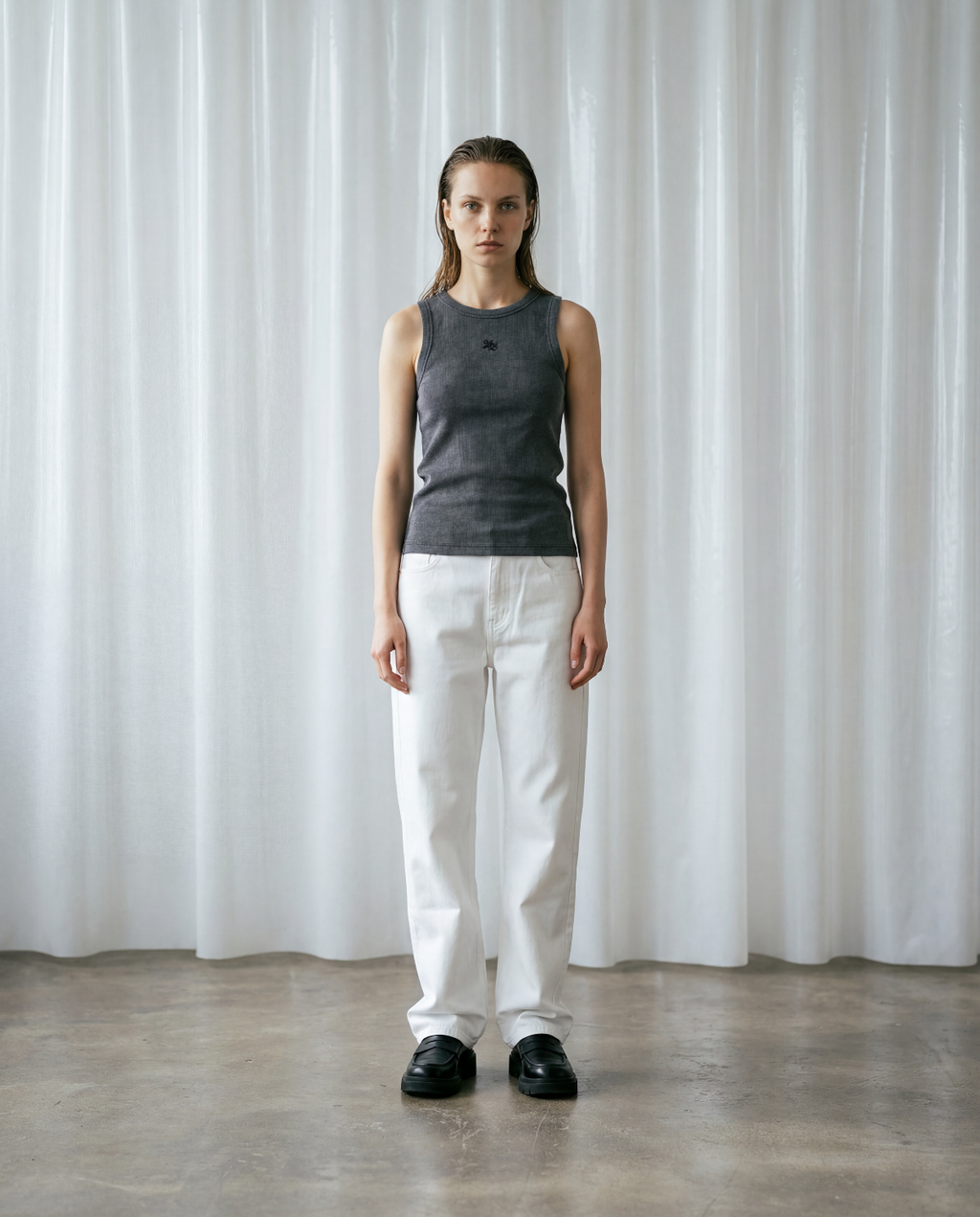 ORNAMENT TANKTOP - WASHED BLACK