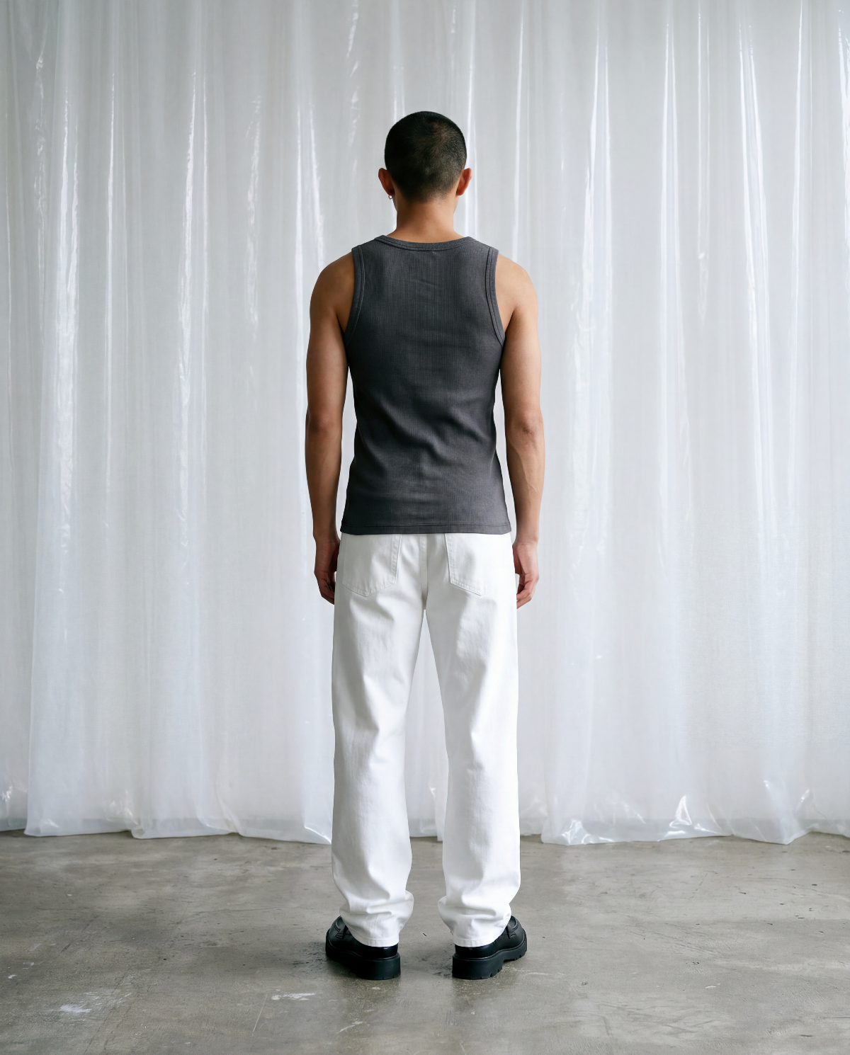 ORNAMENT TANKTOP - WASHED BLACK