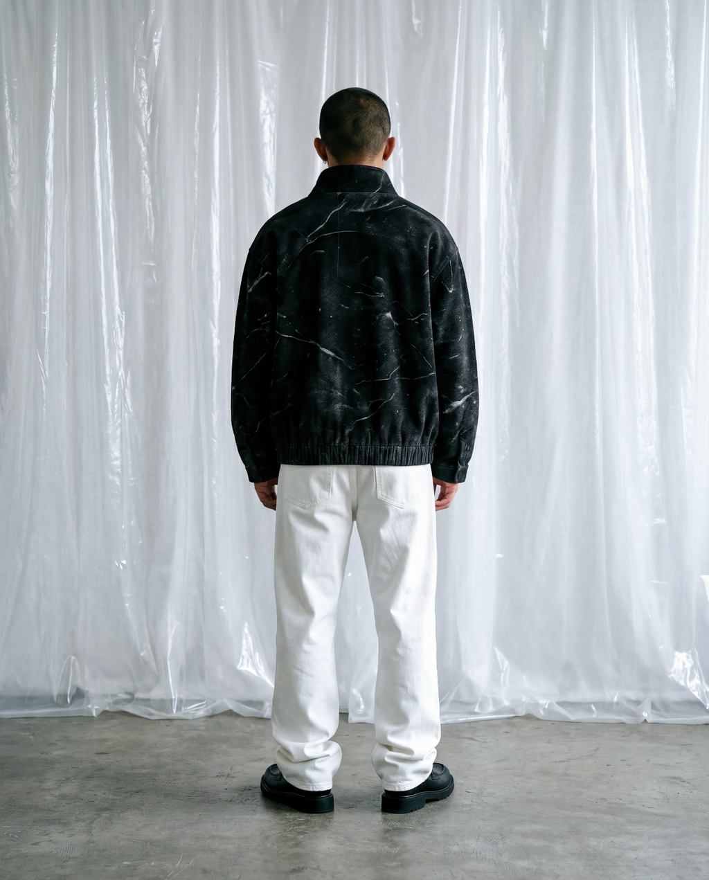 TETRA AOP JACKET - BLACK