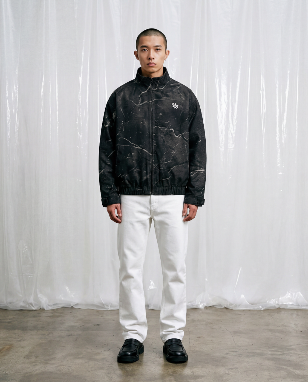 TETRA AOP JACKET - BLACK