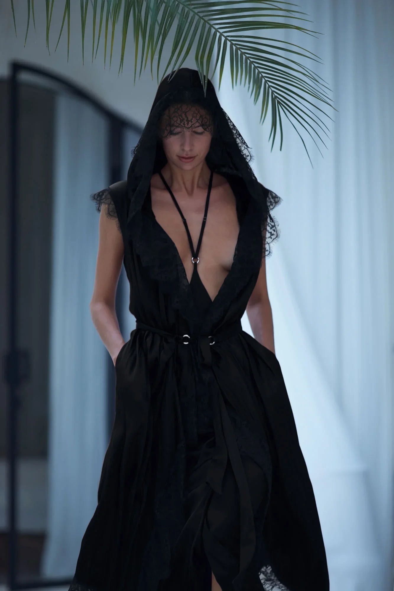 Tamoe Silk Skirt & Teuta French Lace Silk Robe Bundle