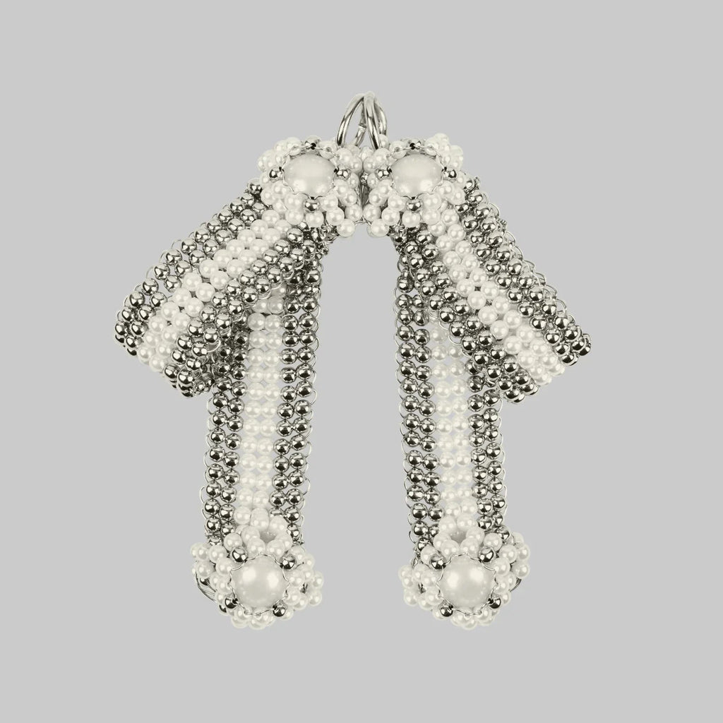 Teuta Modular Pearl Beaded Belt | Luxury Bridal Sash with removable Bow Medallions