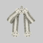 Teuta Modular Pearl Beaded Belt | Luxury Bridal Sash with removable Bow Medallions