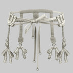 Teuta Beaded Luxury Statement Sash with Removable Bows - 4 Colors | Best Seller