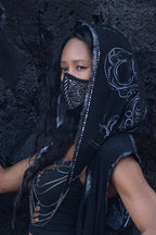 Tribal Warrior Cactus Leather Mask