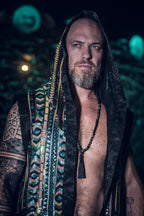 Tribal Sequin Vest (Turquoise)