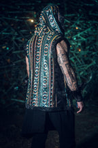 Tribal Sequin Vest (Turquoise)