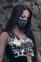 Tribal Warrior Cactus Leather Mask