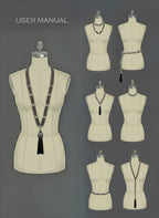 Beaded Link Necklace w/ Removable Tassel - 7 Looks in 1