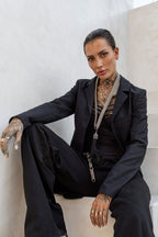 Beaded V-Neck Harness Necklace – Convertible Modular Body Jewelry