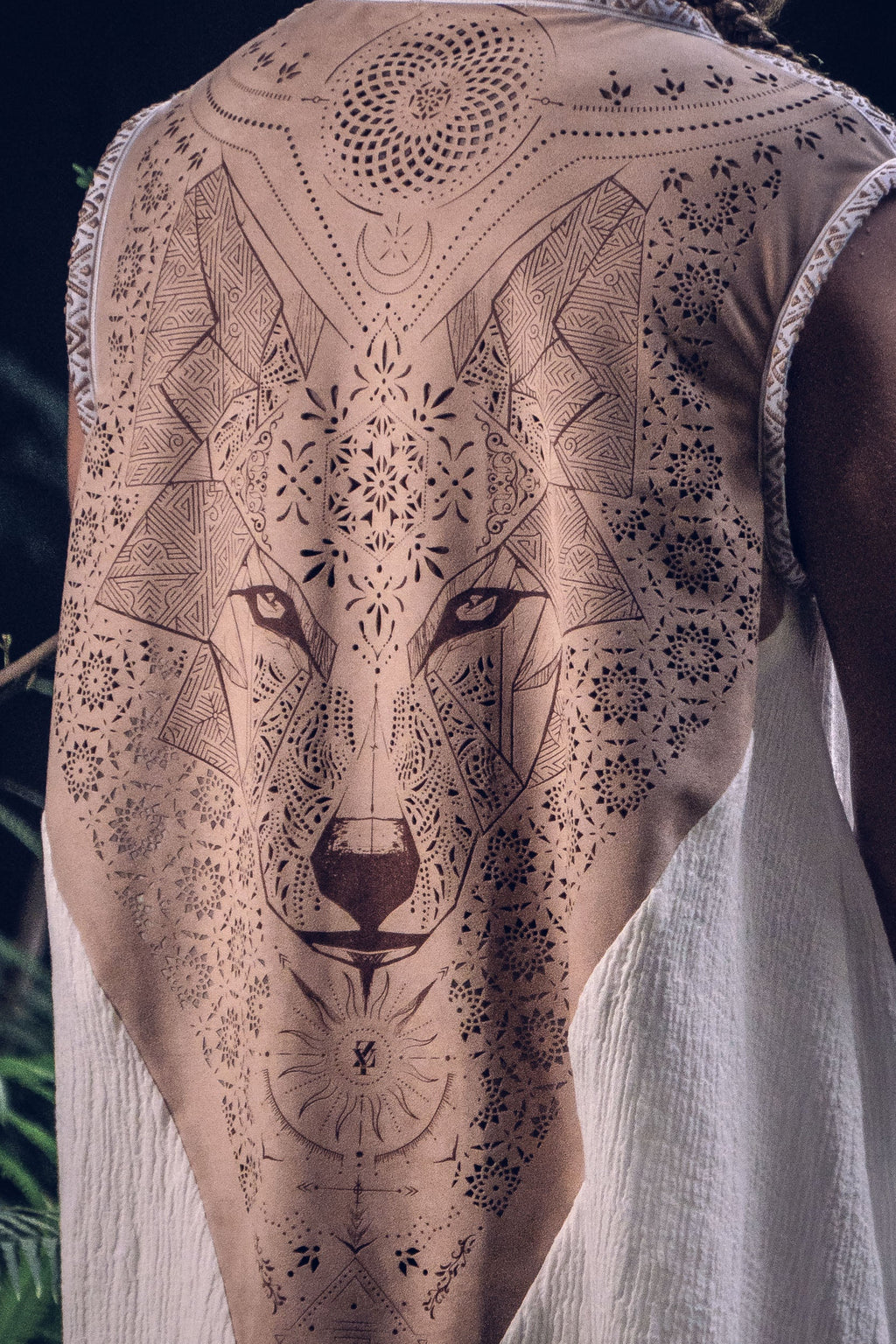 Luna Wolf Laser Cut Vest