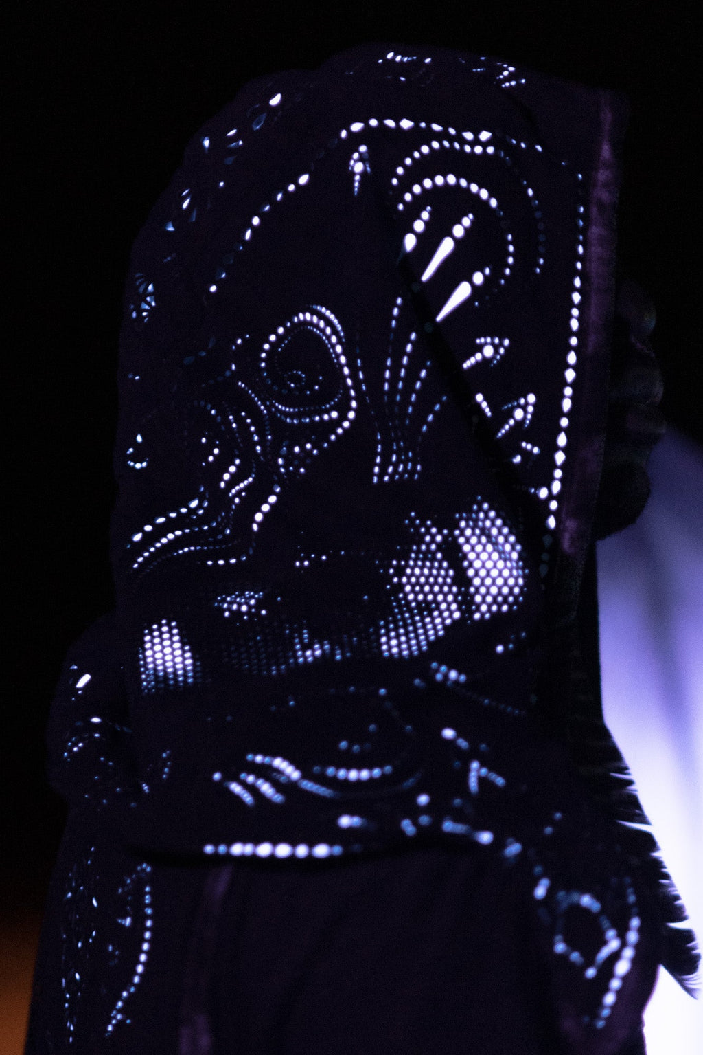 Yin Yang Chain Hood- Laser Cut Sacred Geometry
