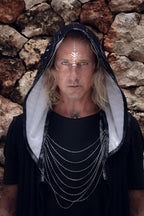 Yin Yang Chain Hood- Laser Cut Sacred Geometry