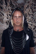 Yin Yang Chain Hood- Laser Cut Sacred Geometry