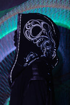 Yin Yang Chain Hood- Laser Cut Sacred Geometry