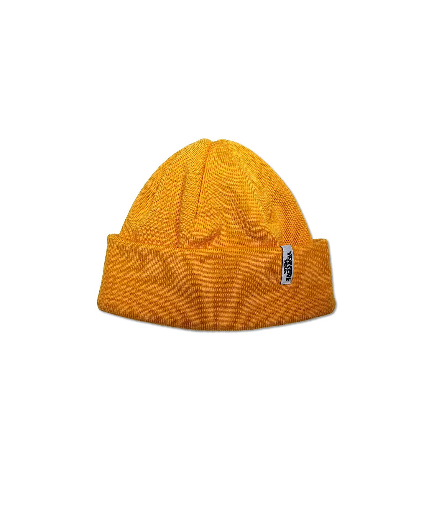SHORT WOOL FINE KNIT BEANIE CITY - YELLOW