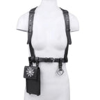 Zheng Fractal Beaded Leather iPhone Bag