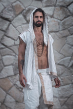 Zhenyao Wrap Shirt (White)