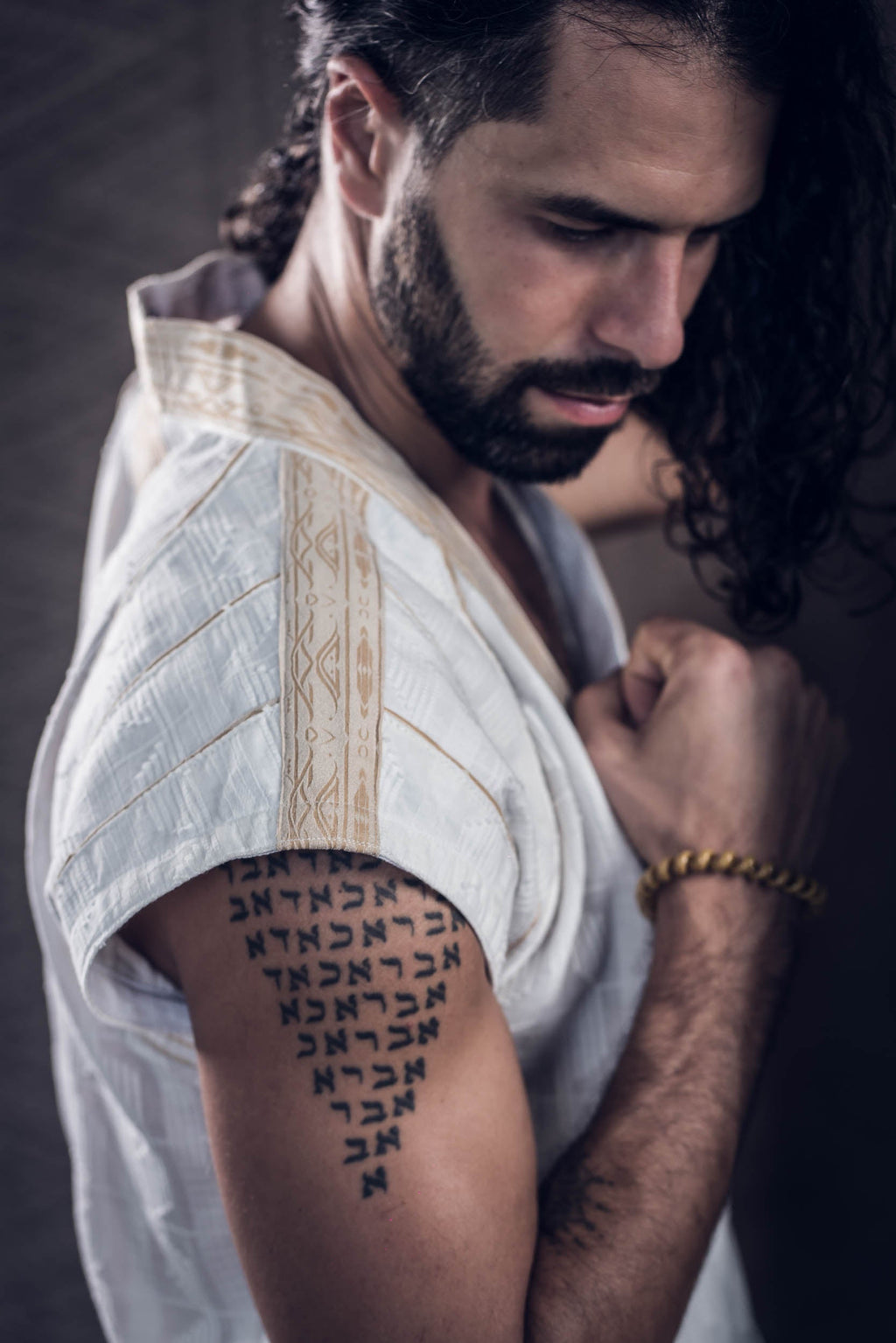 Zhenyao Wrap Shirt (White)