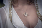 Peacock Eye Choker Necklace (White) - Zoa Chimerum
