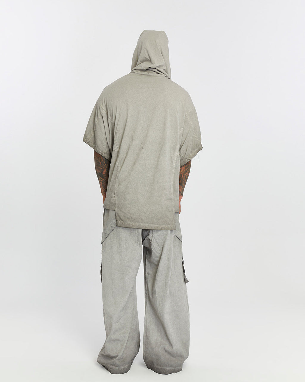 Short Sleeve Men’s Cardigan - Grey