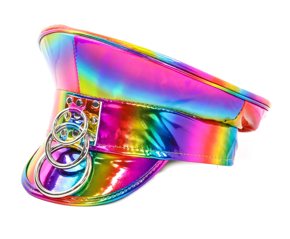 Funk Plus - Bondage captain hat - Rainbow