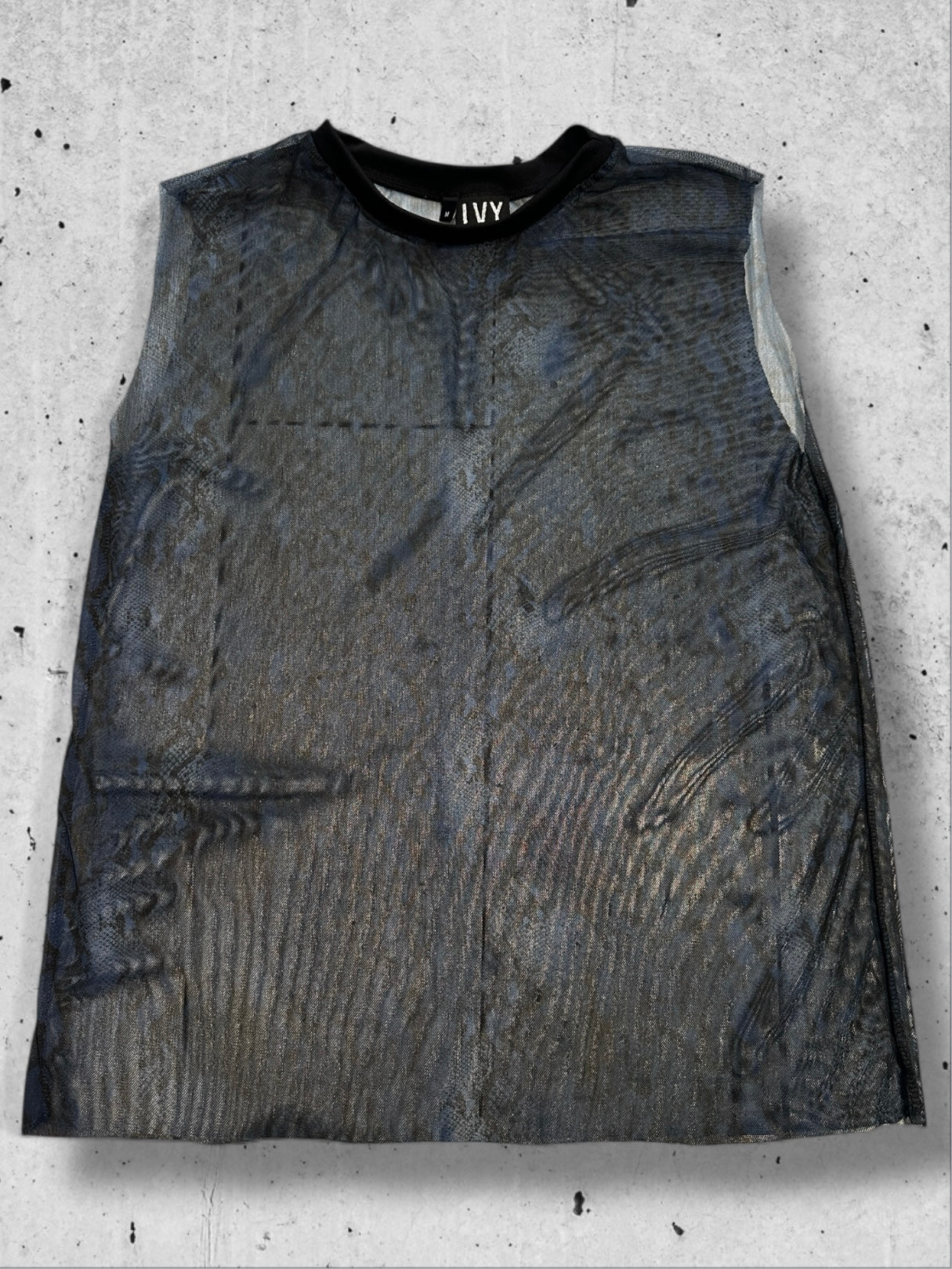 Ivy Berlin - Snake Print Mesh Tank Top – Available in Red and Blue