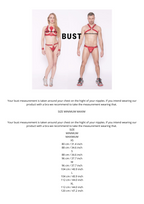 Lorand Lajos - Crystal Neptune Bra – Red
