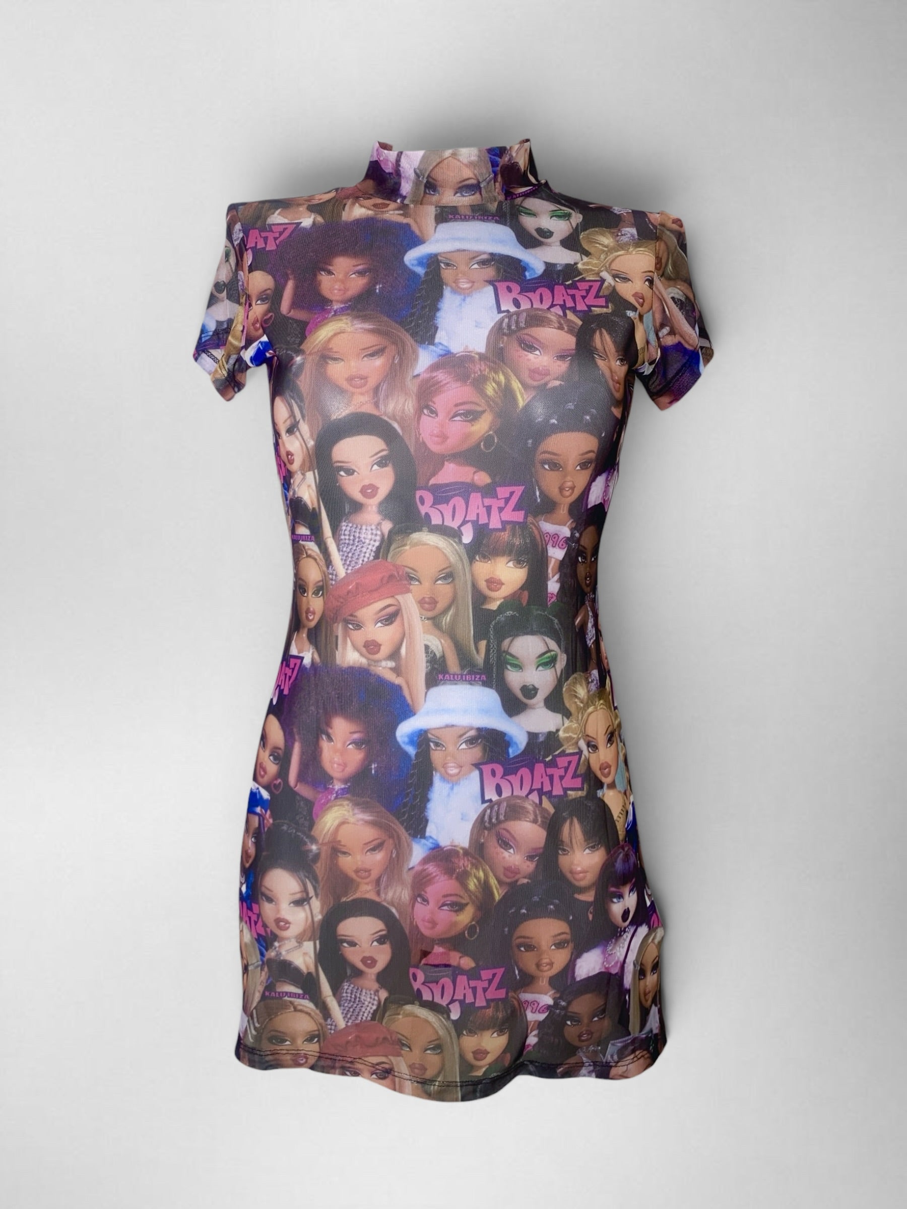 kort bratz doorschijnend jurkje