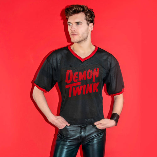 "DEMON TWINK" Mesh Football Jersey