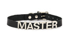 Funk Plus - Leren naam choker - Zwart