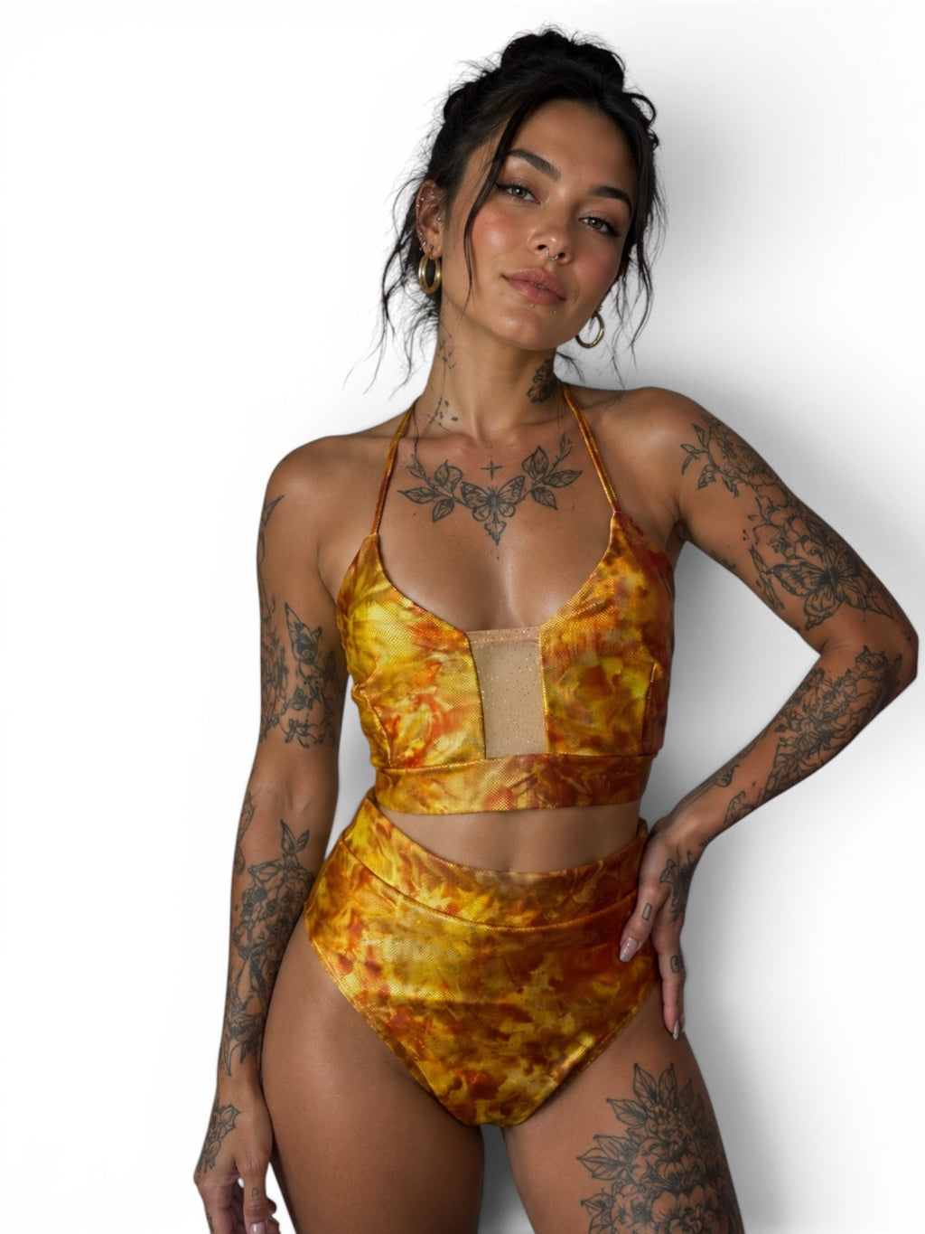 gouden holografische set
