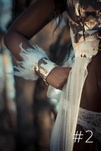 Tribal Feather Wrist Cuffs (Multiple Colors)