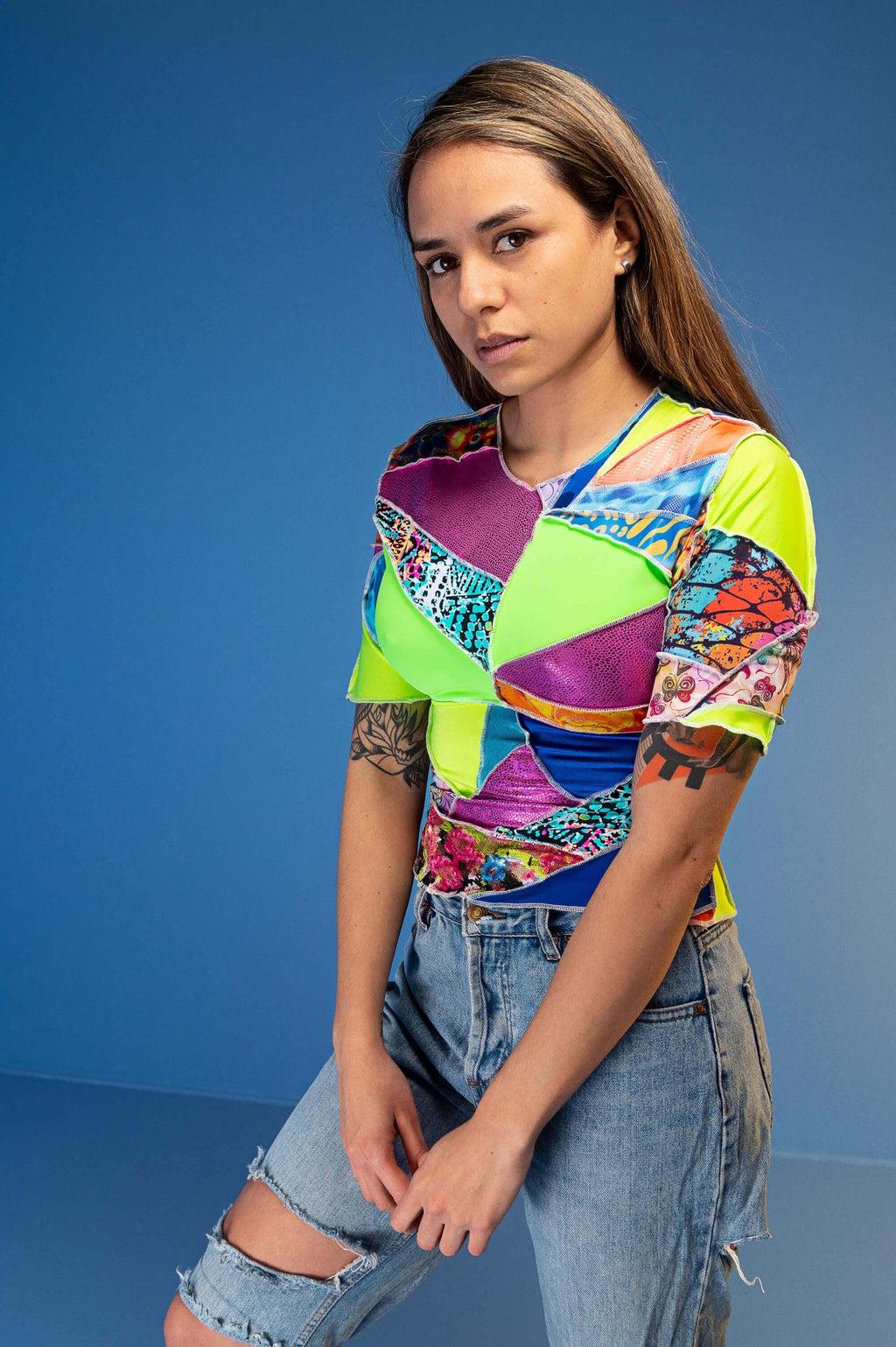ZERO WASTE Patchwork Top